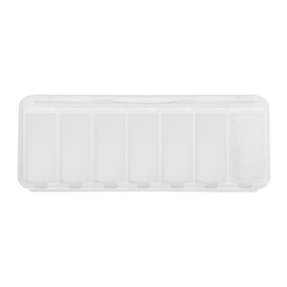 Unique Bargains 1 Pc Pill Case 7 Grid Design Pill Box Clear