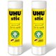 thumbnail image 1 of Barra de pegamento UHU Stic transparente 2x40 g sin disolventes, 1 of 7