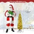 thumbnail image 3 of Costway 5 FT Pre-Lit Pencil Christmas Tree with 150 LED Lights & 296 Branch Tips Party, 3 of 10