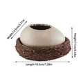 thumbnail image 3 of Ckraxd Creative Ceramic Bird's Nest Bowl for Desserts, Cold Drinks & BBQ - Unique Oval Design, Easy Clean, Perfect for Parties & Restaurants, 3 of 9