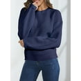 thumbnail image 5 of VENUZOR Oversized Waffle Texture Sweaters for Women Long Sleeve Pullover Knitted Tops, 5 of 8