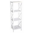 thumbnail image 1 of Bamboo 5850White 4 Rangs Bamboo Carré Rack&44; Blanc - 46 x 14,5 x 13 Po., 1 of 1
