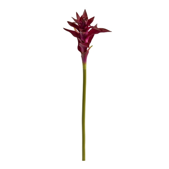 Nearly Natural 23" Star Bromeliad Artificial Flower (Set of 6), Pink