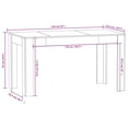 thumbnail image 3 of vidaXL Dining Table White 140x74.5x76 cm Engineered Wood, 3 of 3