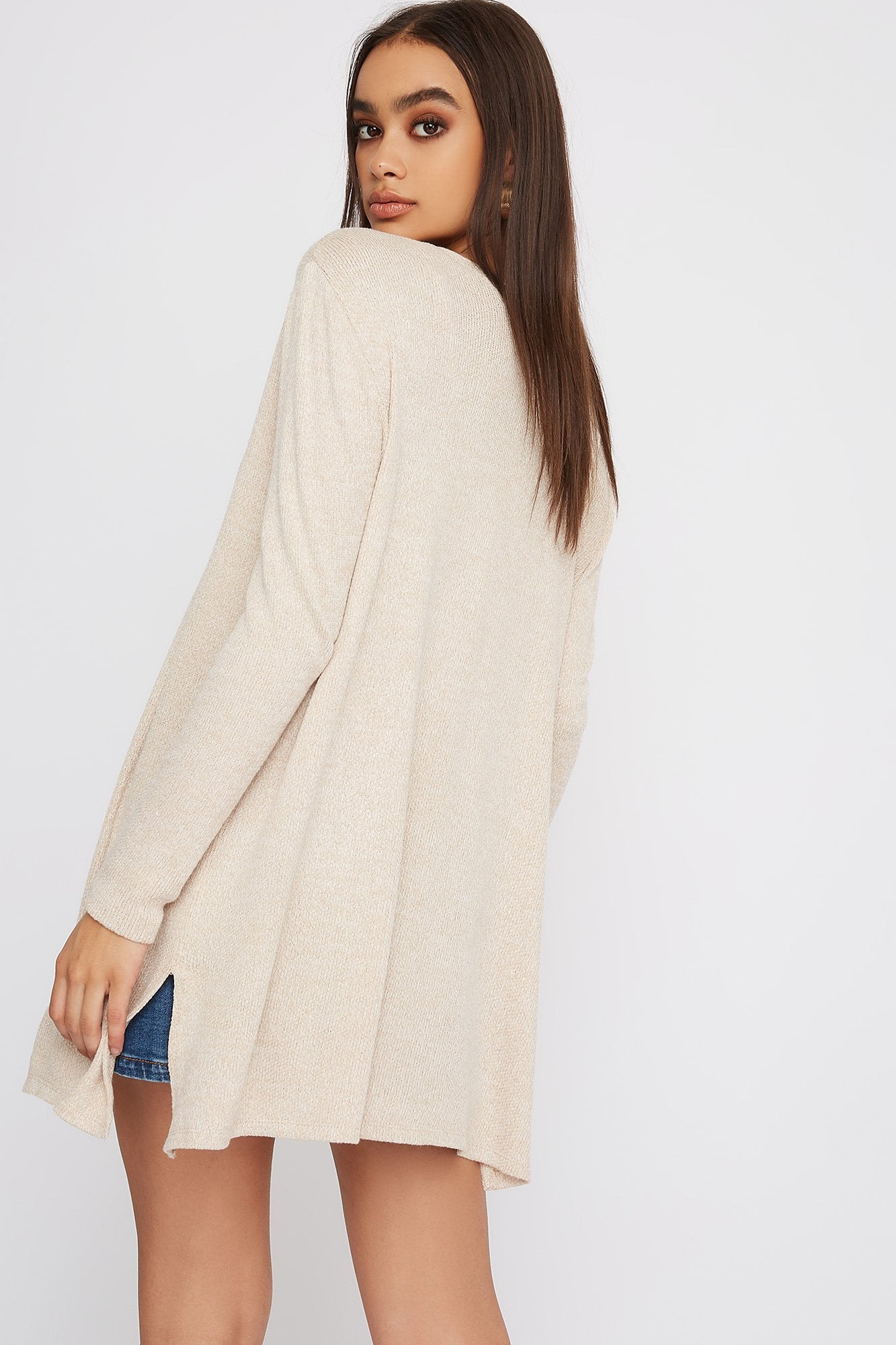 urban planet women's waffle long sleeve cardigan walmart