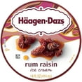 Haagen Dazs Rum Raisin Ice Cream, Gluten Free, Kosher, 1 Package, 14oz