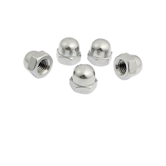 5 Pcs Tuerca de Capuchón Hexagonal de Acero Inoxidable 8mm 5/16" Rosca