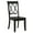 Black, variant on Pine Veneer & Wood Frame - Comfortable Side Chairs for Dining Space