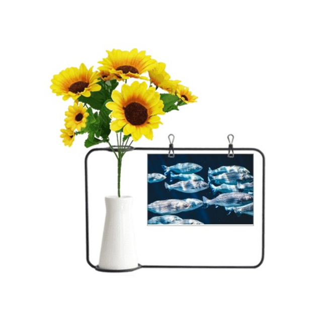 Animal de pez organismo marino tropical Unbranded Jarrón de girasol artificial 25 x 17 cm