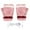 Pink, variant on Xfvqtps Mens and Womens USB Heated Fingerless Gloves Constant Temperature Thumb Hole with Flip Cover Plush Knitting Stripe Color Blocking Fashion Thermal Warm Winter Mittens White