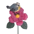 thumbnail image 1 of Gran jardín Estaca de pájaros y flores Jilguero Estaca rosa Estaca creativa de patio de hi Tooarts escultura de hierro, 1 of 7
