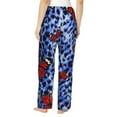 thumbnail image 3 of Goofa Abstract Colorful Butterflies Printed Soft Pajama Pants for Women, Wide Leg Comfy Casual Lounge Yoga Pants-Medium, 3 of 9