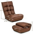 thumbnail image 2 of Costway Chaise de Sol Réglable à 4 Positions, Canapé Paresseux Pliant, Causeuse Coussinée, Chaise Longue, Nouveau, 2 of 10