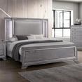 thumbnail image 2 of Furniture of America Hariston Wood Cal King Bed with LED Lights in Light Gray, 2 of 5