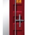 thumbnail image 3 of Industrial Style Metal Vanity Mirror with Recessed Door Storage Red - Saltoro Sherpi, 3 of 5