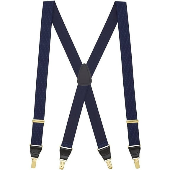 SuspenderStore Jacquard Petite Diamonds Suspenders - 1.5-Inch Wide Elastic - Clip - 5 Colors & 3 Sizes