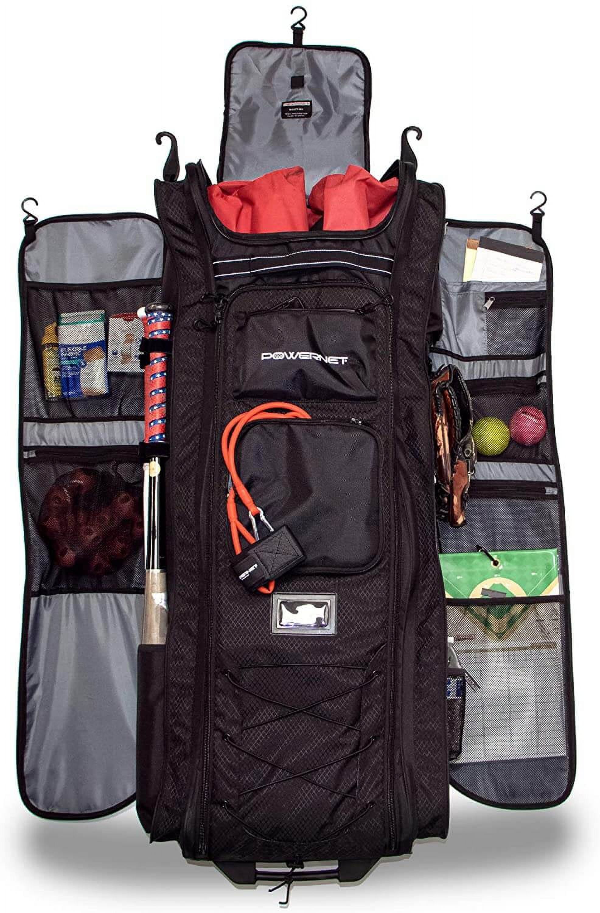 PowerNet All-Gear Transporter - Rolling Equipment Bag for Coaches (B007) 