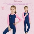 thumbnail image 4 of Kids and Youth One Piece Warm Swimsuit Full Long Sleeve Uv Protection Swimwear For Surfing Snorkeling Swimming, 4 of 5