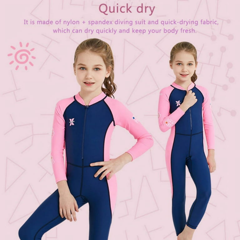 EASTIN Clearance One-Piece Long Sleeves Kids Diving Suit Children Full Body  Wetsuit Keep Warm UV Protection Swimwear for Surfing Snorkeling Swim 