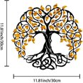 thumbnail image 2 of Sdcart Metal Tree of Life Decor, Metal Wall Decor, Tree Art Wall Decor, Metal Wall Art, Tree of Life Decor, Living Room Bedroom Indoor Outdoor Metal Wall Art Hangings (04), 2 of 7