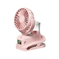 thumbnail image 2 of Elodie Clip on Fan Decor Multifunctional Cooling Spray for Dormitory Office Outdoor Pink, 2 of 8