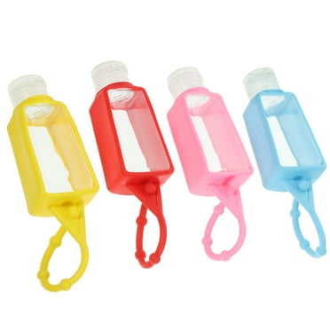 4 Pcs Dropper Key Chain Silicone Hand Sanitizer Bottle Keychain Bottles