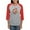 Heather/Red, variant on CafePress - Power Rangers Yellow Rang Women's Baseball T Shirt - Womens Baseball Tee