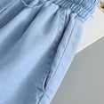 thumbnail image 4 of Agkizg Toddler Girls Casual Jeans,Kids Denim Pants,Girls' Spring Elastic Waist Wide Leg Jeans Pants Sports Pants Cowboy Pants, 4 of 5