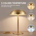 thumbnail image 7 of DAYBETTER Cordless Table Lamp, Brass Rechargeable Desk Light with Stepless Brightness, 3 Colors Temperture Lamp for Modern Office Home Decor, 7 of 7