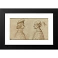 thumbnail image 2 of Sperandio 14x10 Black Modern Framed Museum Art Print Titled - Bust of Two Men (Recto), 2 of 5