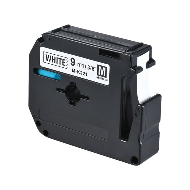 Black on White Label Tape Compatible for Brother PT65/PT70/PT80 Label Printer 9mm * 8m