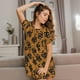 thumbnail image 3 of Fotbe Snake Bata de Dormir para Mujer con Estampado, Camisón de Algodón de Manga Corta, Ropa de Dormir Casual, 3 of 6