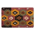 thumbnail image 1 of Stylish Boho Bathroom Rugs: 20x32 inch Non-Slip Aztec Bath Mat, Ultra-Soft, Absorbent, and Elegant - Transforms Your Bathroom with Western Geometric Farmhouse Charm, 1 of 5