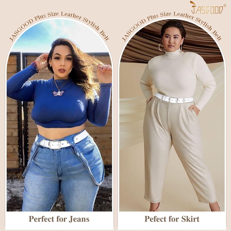 3149 Plus Size Women\'s Leather Belt For Jeans Pants, Fashion Ladies Waist XZQTIVE 3 Pack Plus Size Women main image 4
