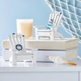 thumbnail image 3 of Set of 4 Mini Beach Chair for Bathroom, Nautical Home Decor, Ocean Decorations (4 in), 3 of 4