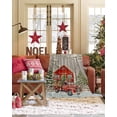 thumbnail image 3 of Merry Christmas Flannel Blanket for Bed,Travel and Camping, Xmas Tree Red Truck Barn Snowflake Gray Super Soft Cozy Blanket for All Seasons 50"x60", 3 of 6