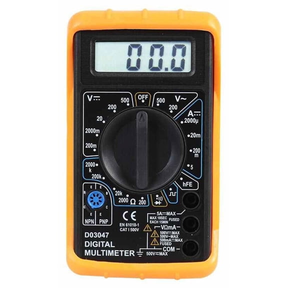 DURATOOL - 500V AC/DC Manual Ranging Digital Multimeter