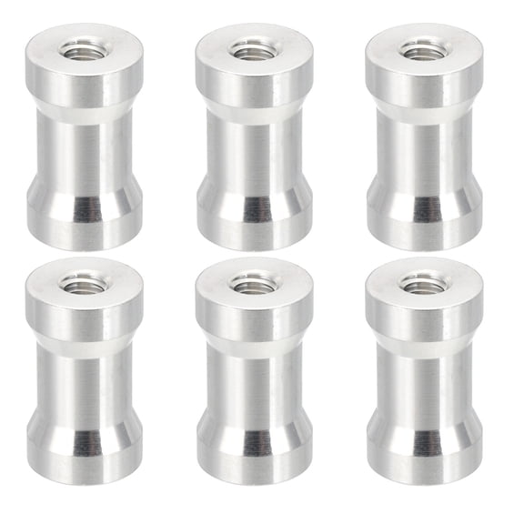 Convertidor de tornillos de espiga de cámara Uxcell hembra a hembra, adaptador de tornillos de trípode espiga para soporte de luz, adaptador de zapata caliente y fría, cabezal de bola, flash 6