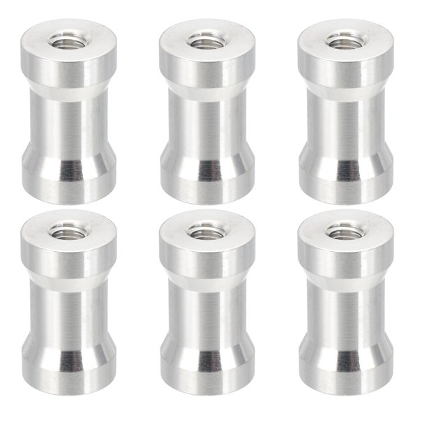Convertidor de tornillos de espiga de cámara Uxcell hembra a hembra, adaptador de tornillos de trípode espiga para soporte de luz, adaptador de zapata caliente y fría, cabezal de bola, flash 6