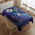 thumbnail image 2 of Star Sky Night Table Cloth,Wrinkle Resistant Table Cover with Polyester,Waterproof Reusable Tablecloth for Weeding Birthday Tea Party Decorations (Rectangle,60x84inch), 2 of 5