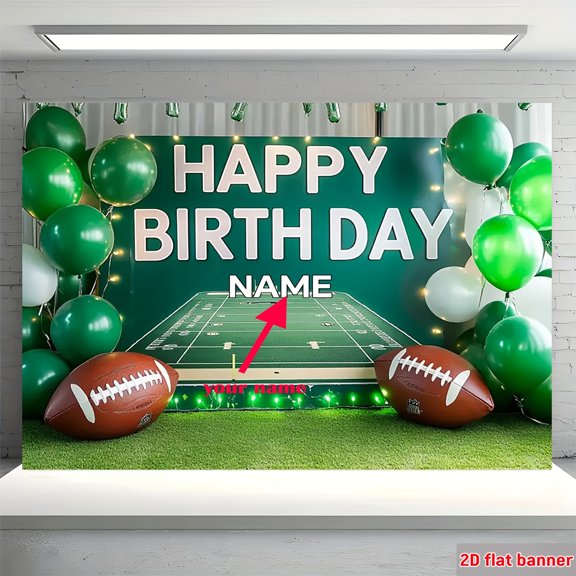 Custom Football Theme  Party Decorations Banner Football Sign Backdrop Photo Booth Props Background Party Favors