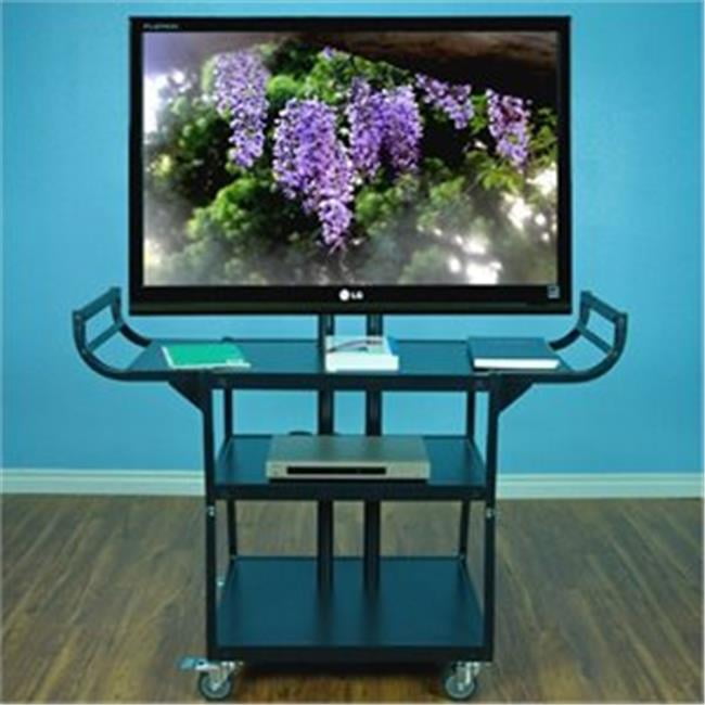 VTI Manufacturing 10200 55 in. Large Flat Panel LCD TV Cart Monitor