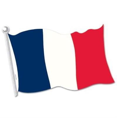French Flag Cutout, 5PK