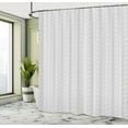 thumbnail image 4 of Ambesonne Damask Grey Shower Curtain, Repeating Floral Swirls, 69"Wx75"L, Pale Grey and White, 4 of 4