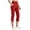 Red, variant on LJEFF Girls Split Capri Leggings with Poket, Soft Highly Elastic Tummy Control Stretch Workout & Casual Pants for Womens Black Size 11-12T