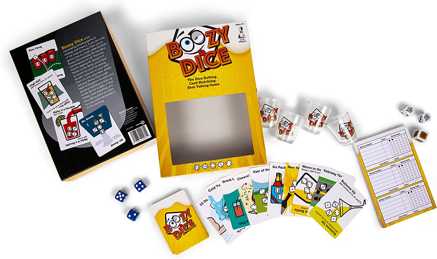 The Original LCR Left Center Right Dice Game (Blue Tin)