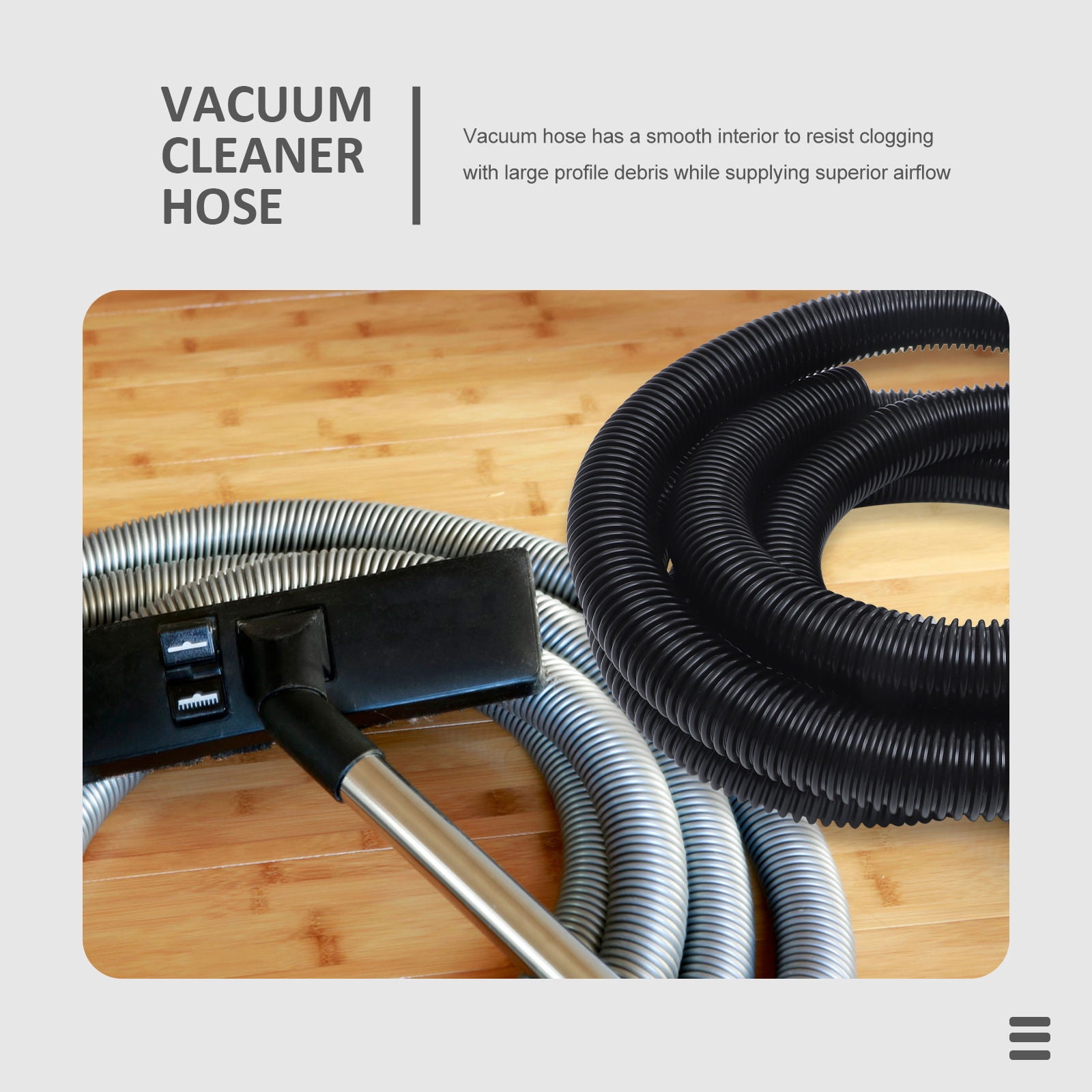 Hytrove PVC Vacuum Hose, Black, Smooth Interior, Flexible Design – picture 9