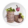 October Carnival Wine Valentines Day Plate Decorative Porcelain Salver Tableware Dinner Dish