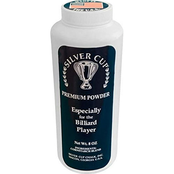 Silver Cup Billiard/Pool Premium Powder Hand Chalk, 8 Ounce Shaker