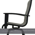 thumbnail image 6 of Grand Patio Outdoor Swivel Bar Chairs Set of 2 for Bistro, Garden, Porch, Coffee Brown, 6 of 9